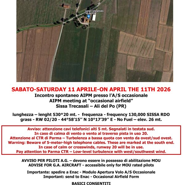 11 aprile - Incontriamoci a Sissa (PR)